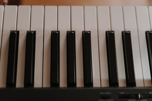 Close-Up Shot of Piano Keys