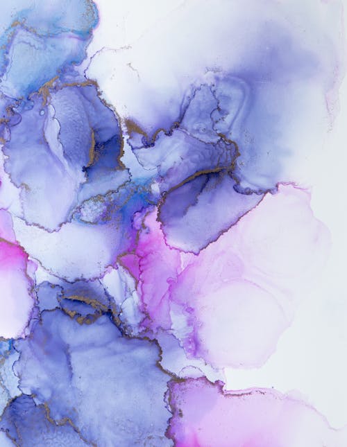 Close-Up Shot of a Watercolor Painting · Free Stock Photo
