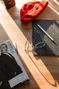 Spectacles on Wooden Surface