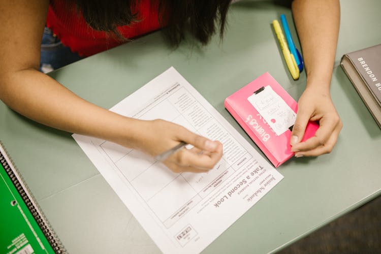 Student Cheating During An Exam