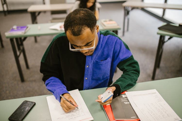 Student Cheating During An Exam