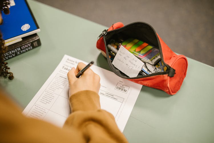 Student Cheating During An Exam