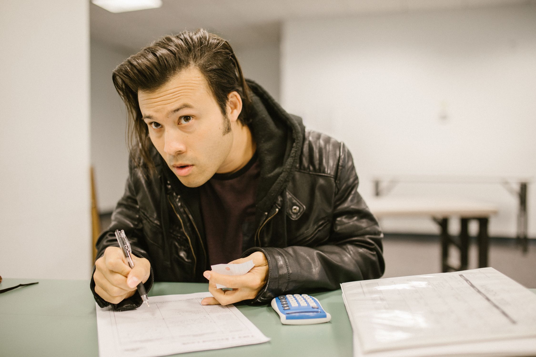 Student Cheating During an Exam · Free Stock Photo