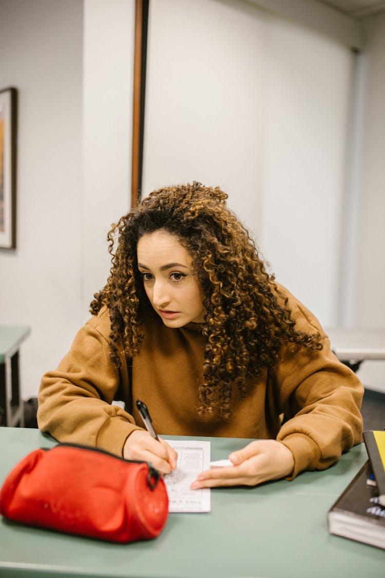 Student Cheating During An Exam