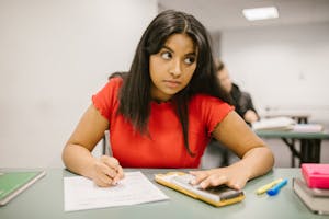Student Cheating During an Exam