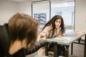 Students Cheating During an Exam