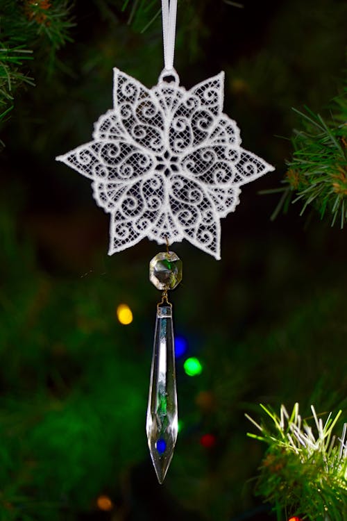 Close-Up Shot of a Christmas Decoration