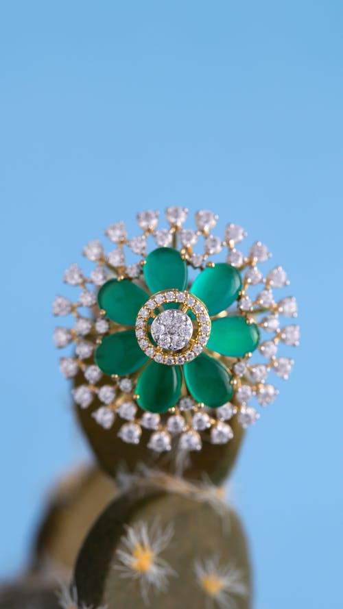 Free Close-Up Shot of a Diamond Jewelry  Stock Photo