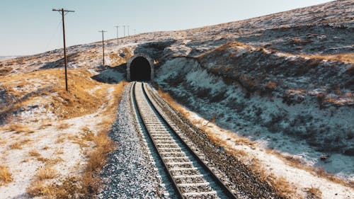 Free A Railway Tunnel Stock Photo