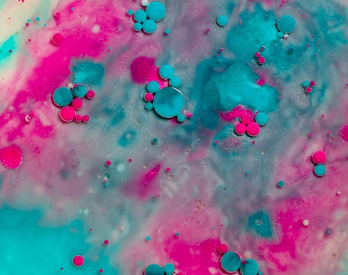 Abstract Art of Colorful Foam