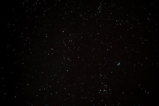 A mesmerizing view of a starry night sky featuring the iconic Milky Way galaxy.