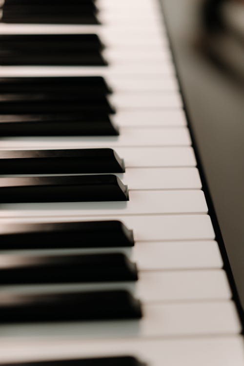 Free Close Up Shot of a Synthesizer Keyboard Stock Photo