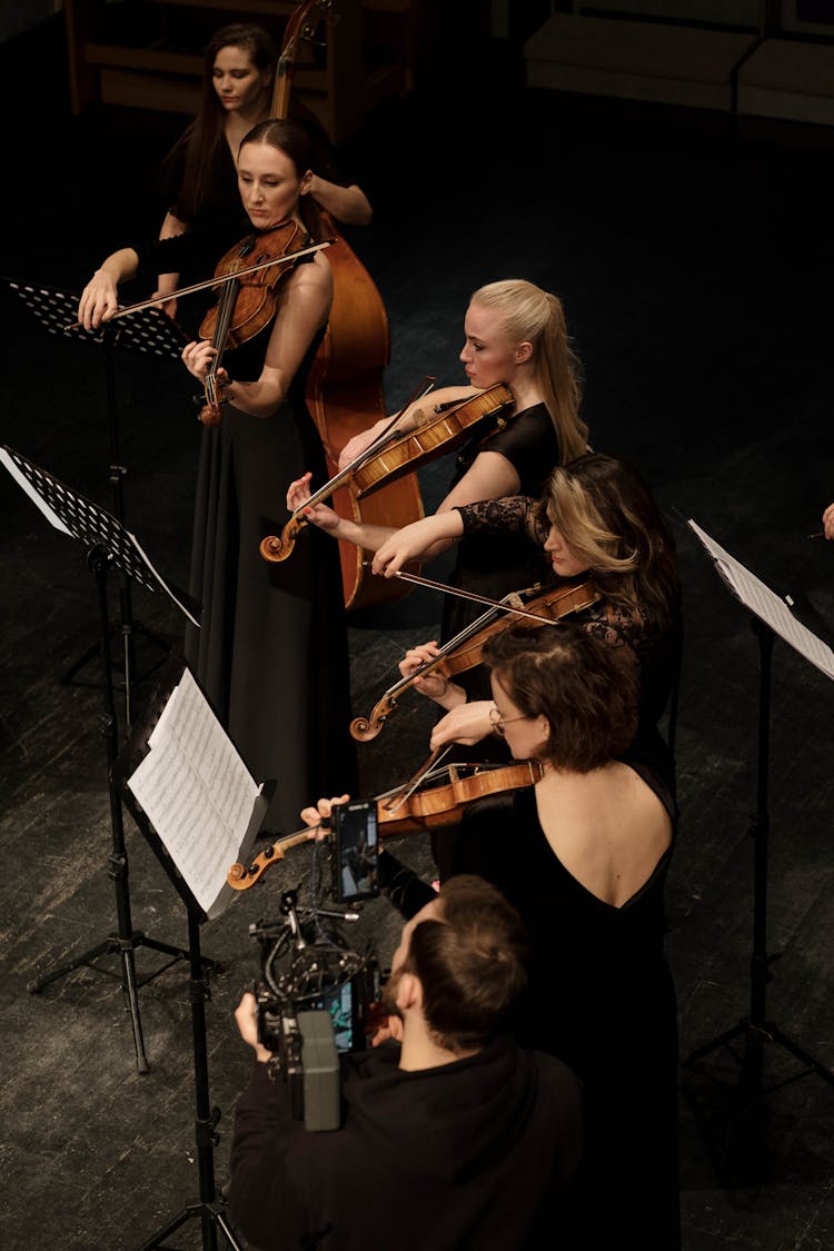 An Ensemble Playing Musical Instruments