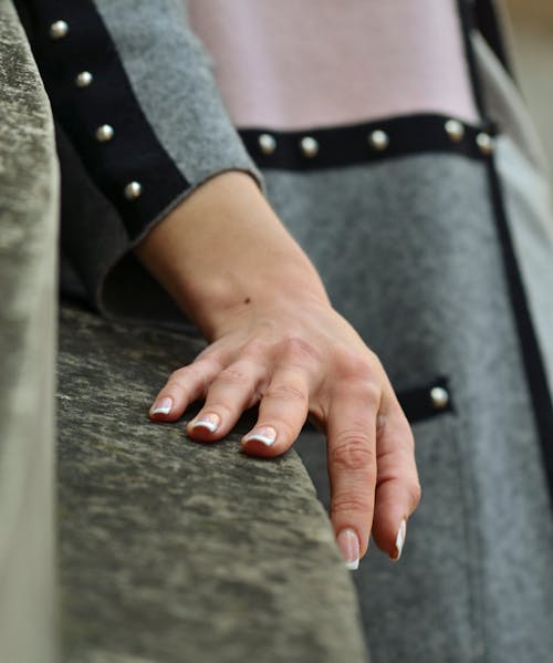 메니큐어 칠한 손톱, 수직 쐈어, 확대의 무료 스톡 사진