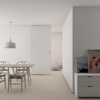 Minimalist dining room with wooden furniture and soft daylight — photo by Carlos Diaz on Pexels