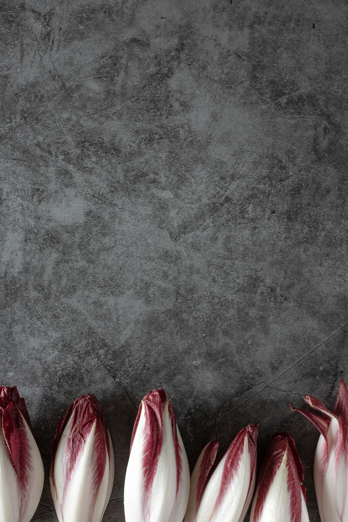 Cespo di radicchio rosso crudo; fotografia illustrativa dell’ingrediente
