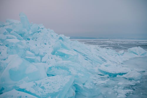 Ice on Sea Shore