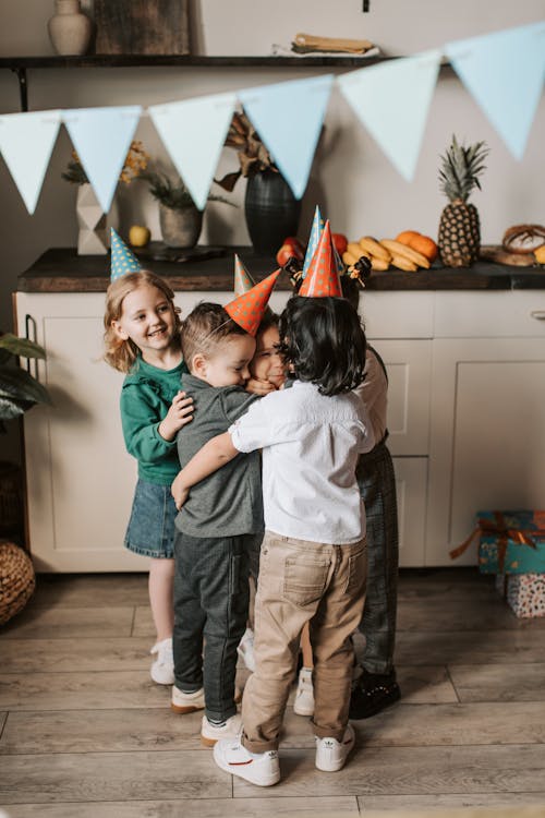 Free Kids Hugging Each Other Stock Photo