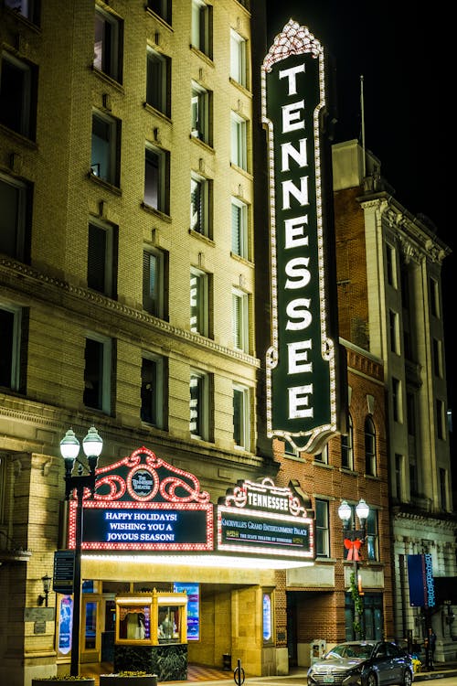 Free A The Tennessee Theater in Knoxville Street Tennessee Stock Photo