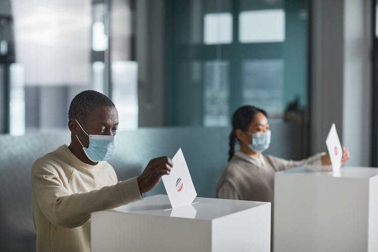 People Casting Their Votes