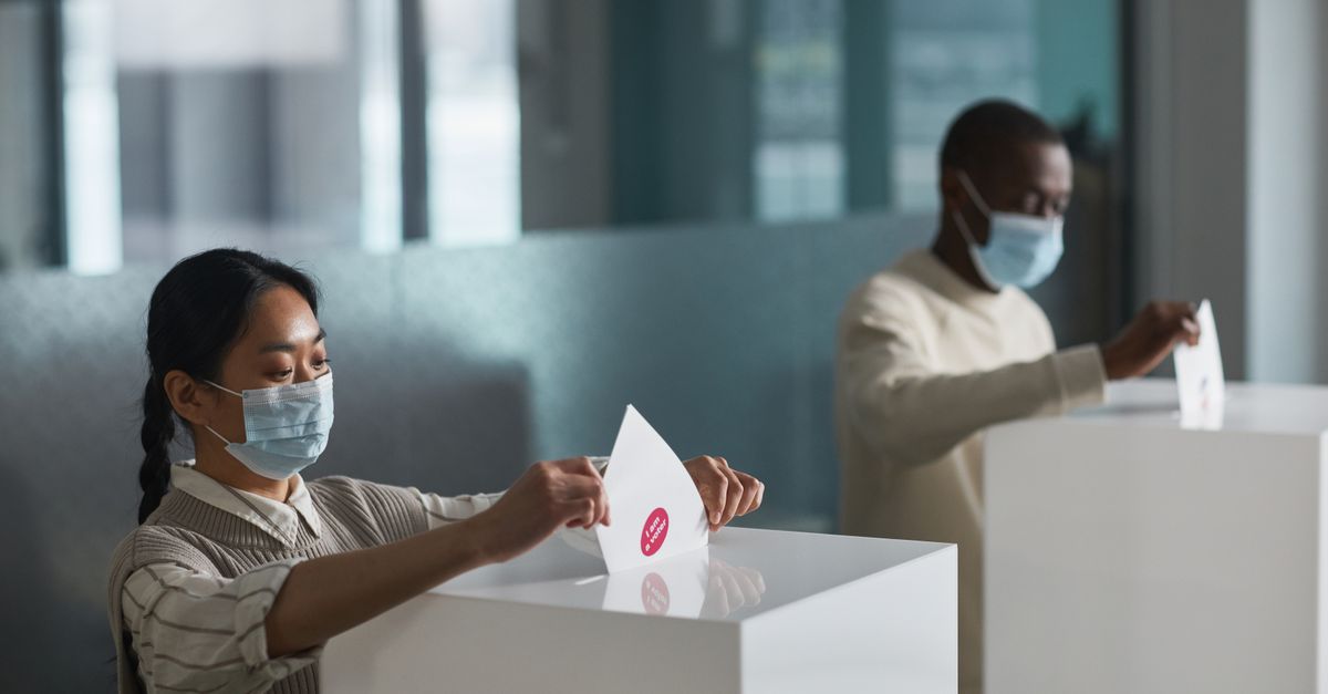 People Casting Their Voting Ballots in a Box · Free Stock Photo