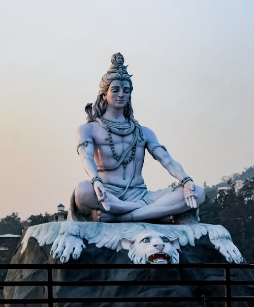 Foto profissional grátis de deus hindu, escultura, estátua de lord shiva