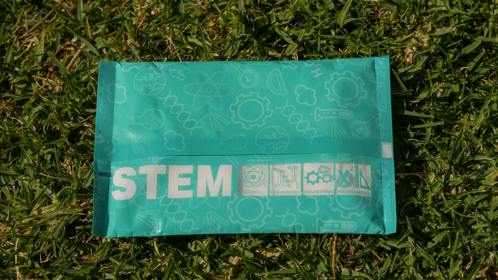 Teal and White Plastic Pack