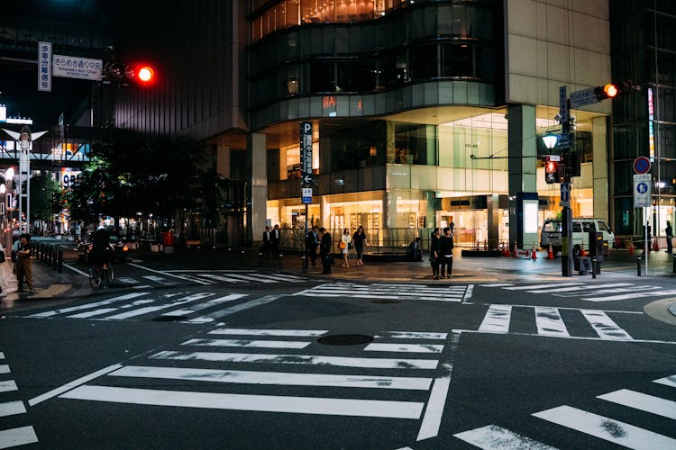 Zebra Crossings On An Intersection