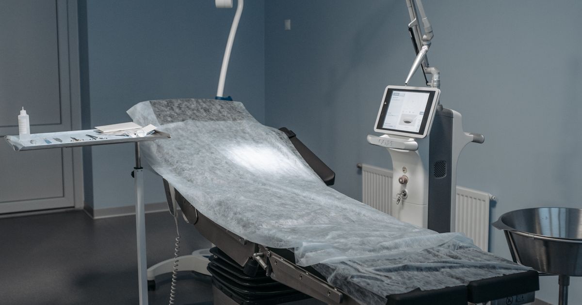 Modern operating room with surgical equipment