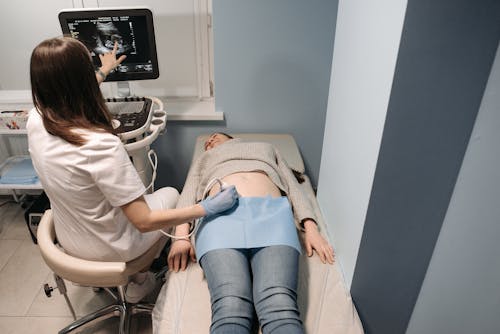 Doctor Doing an Ultrasound 