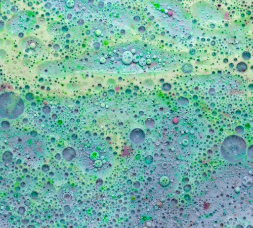 Green Foam Surface