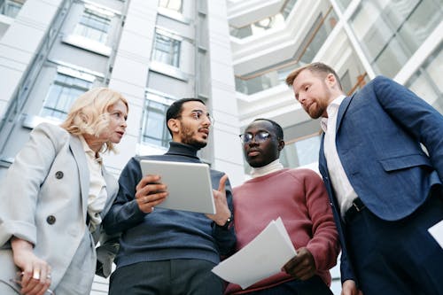 Group of People Working Together 