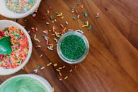 Close-Up Shot of Sprinkles in Plastic Containers