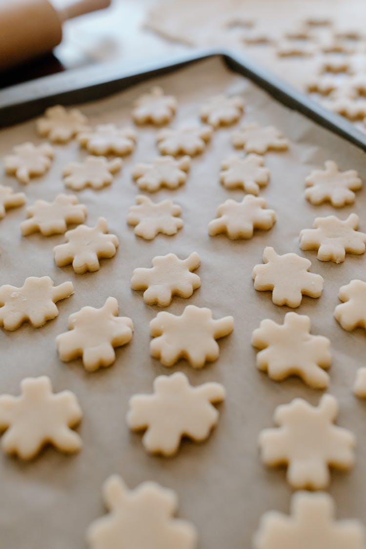 Cookie Doughs On A Sheet Pan