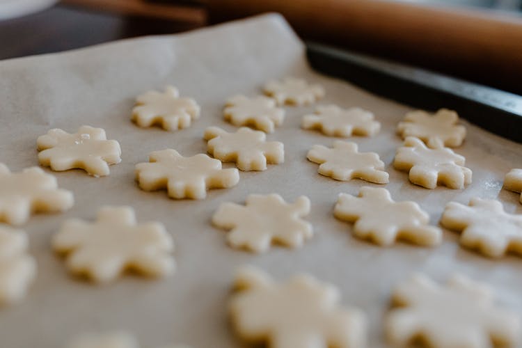 Cookie Doughs On A Sheet Pan