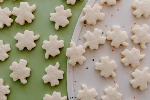Free White Cookies on the Table Stock Photo