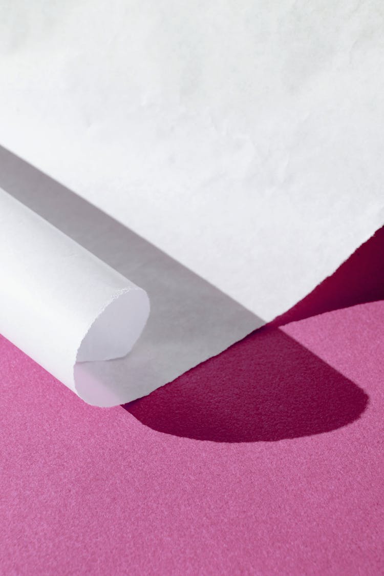 Close-Up Photo Of Paper With Curl