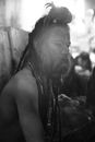 Grayscale Photo of a Man