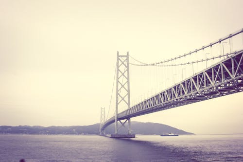 Monochrome Photography of Bridge