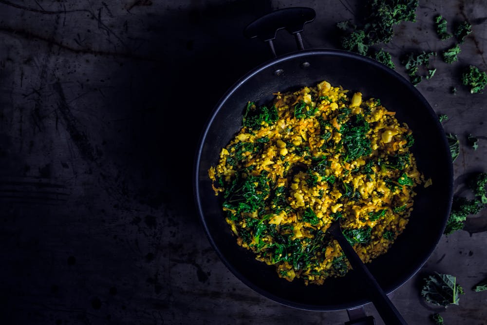 Vegetable Stir-Fry with Vigo Yellow Rice
