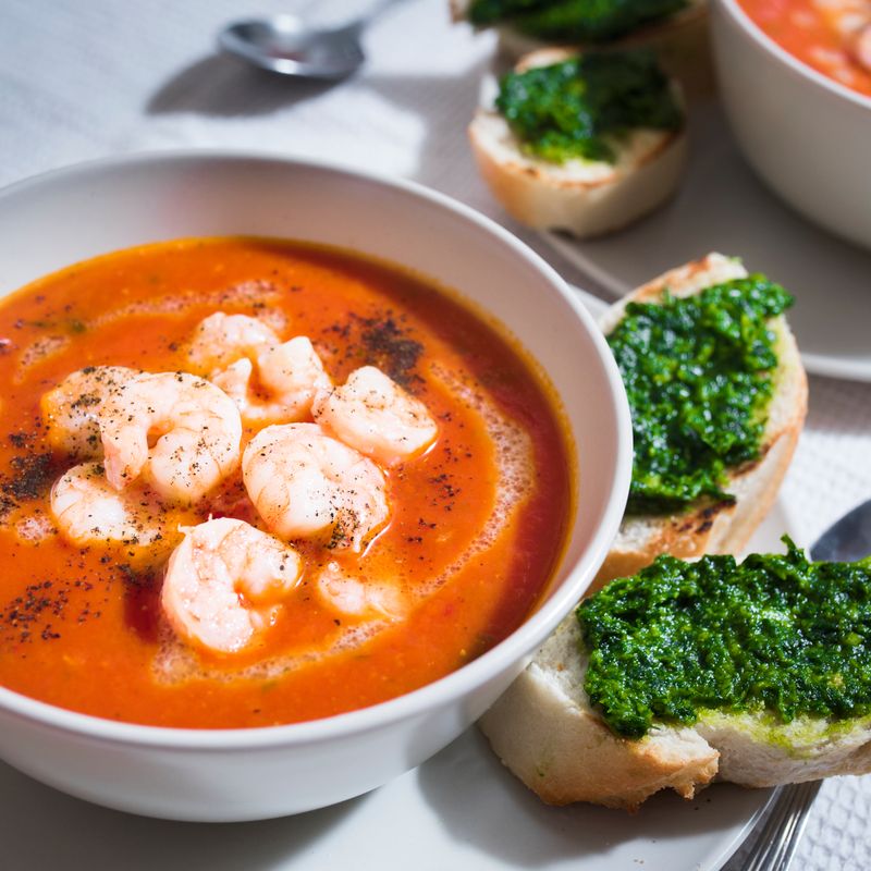 Ramadan Spiced White Bean and Harissa Soup in Sourdough Bread Bowls