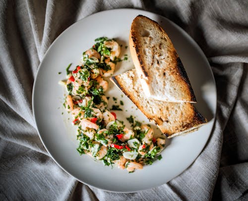 Free Cooked Food on the Plate Stock Photo