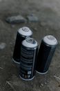 Close-up Shot of Spray Paint Canisters