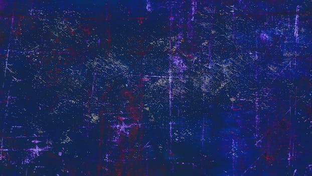 Dynamic abstract blue texture painting with vibrant hues and artistic expression.