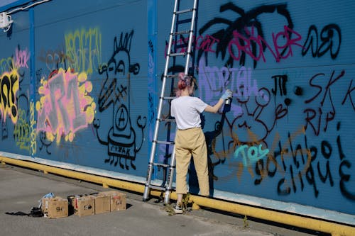 бесплатная Бесплатное стоковое фото с аэрозольная краска, вандализм, граффити Стоковое фото