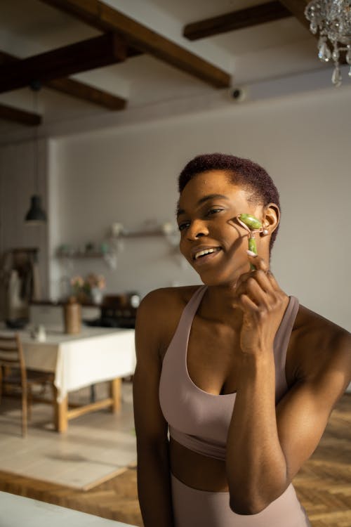 Fotos de stock gratuitas de afroamericano, cuidado de la piel, cuidado facial