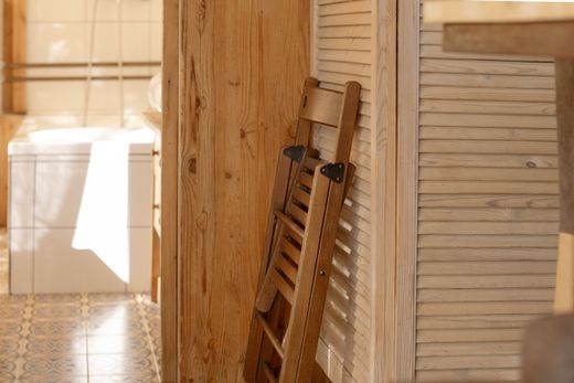 Wooden folding chair — cottonbro studio on Pexels