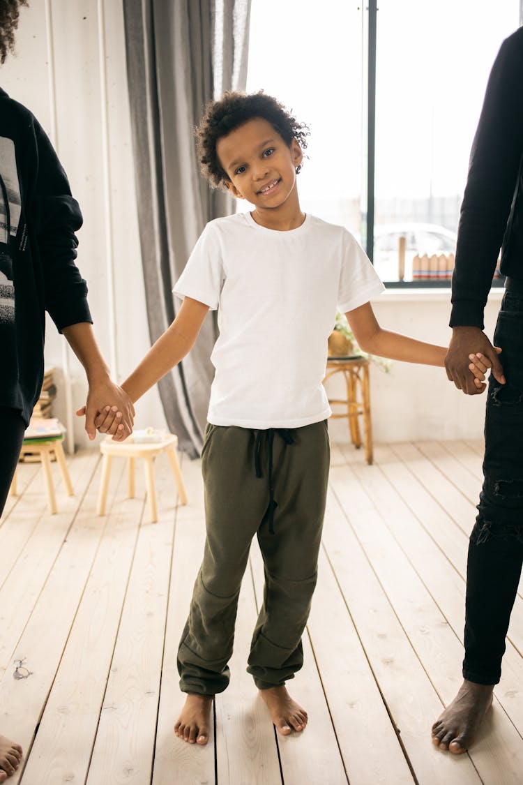 Black Boy With Anonymous Family