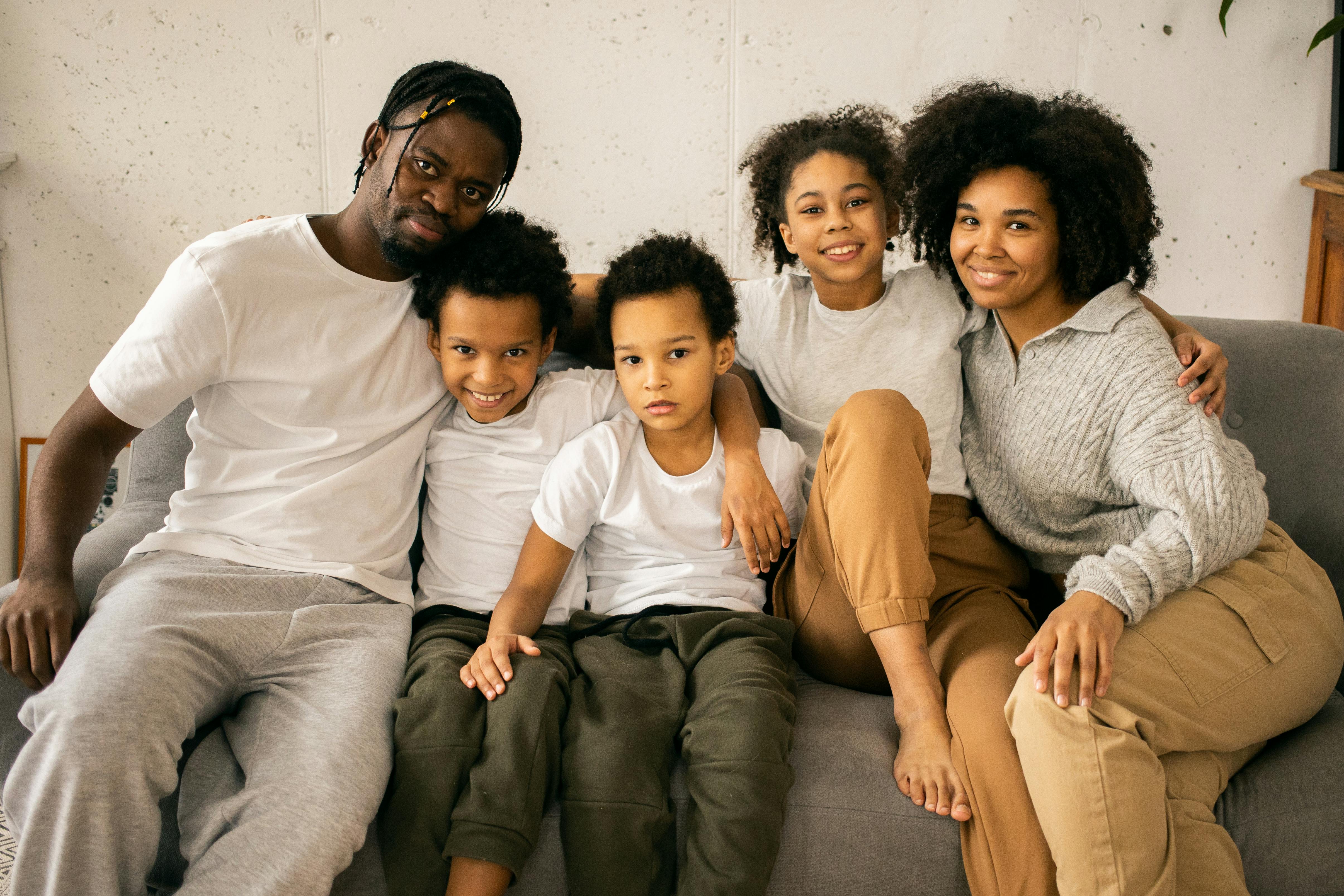 happy black family images