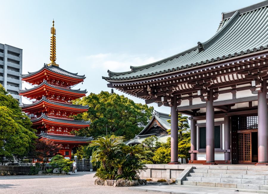 Fukuoka, Japan — streets and everyday scenes · stay connected with a Fukuoka eSIM from My Holiday SIM